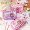 Cute transparent pencil case, brand waterproof storage bag for elementary school students, Korean style