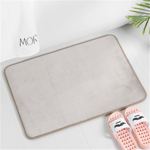 New Style Home Carpet Bathroom Solid Color Toilet Mat Two-piece Set Bathroom Non-slip Mat Set Large Size Floor Mat for Living Room