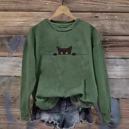 TEMU AliExpress Amazon Cross-border 2024 Autumn/Winter Loose Crew Neck Animal Print Hoodie 3D Print
