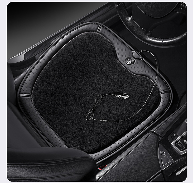 Winter Plush Car Heating Pad Graphene Fast Heating Car 12V24V Truck Car Universal Electric Heating Seat Cushion
