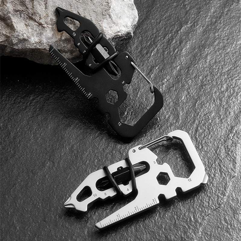 户外组合EDC工具卡 螺丝批头家用便携多功能钥匙扣工具卡工艺礼品