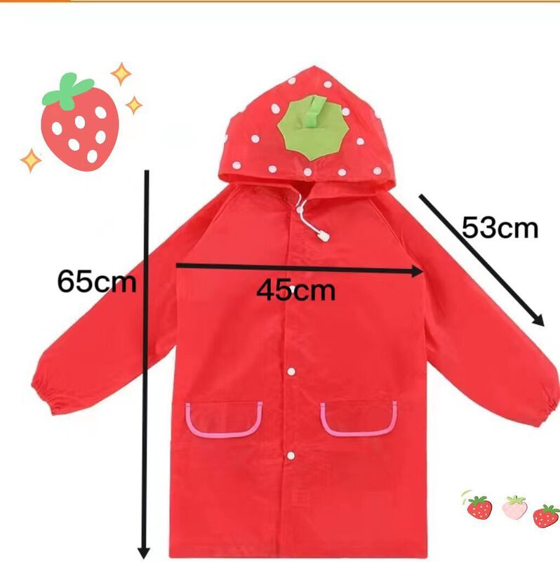 Korean Style Children's Raincoat Kindergarten Girls Boys One-Piece Poncho Primary School Students Raincoat Available in Stock Korean Style Children's Raincoat Kindergarten Girls Boys One-Piece Poncho Primary School Students Raincoat Available in Stock