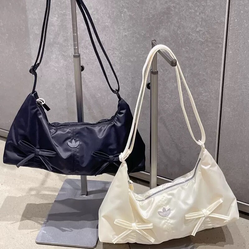 Adidas Clover New Women's Bow Baguette Sports Shoulder Bag Handbag