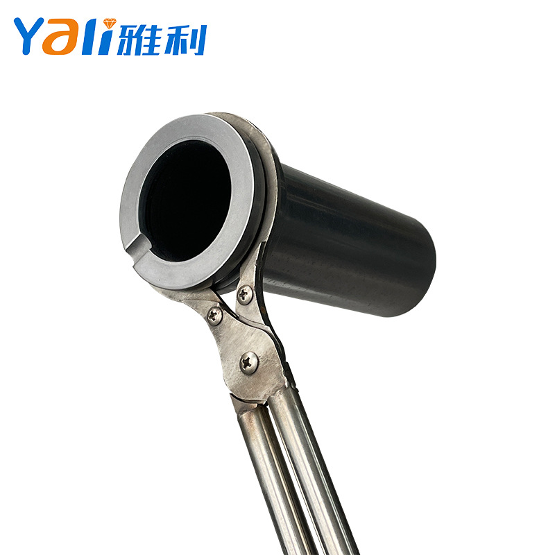 不锈钢坩埚钳双环石墨坩埚熔金炉耐高温 实验室马弗炉夹具