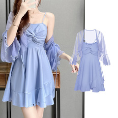 2024 Summer New Arrival Women's Swimsuit: Elegant Two-Piece Set—Covering the Belly, Slimming Effect, and Perfectly Sexy for Hot Spring Bathing