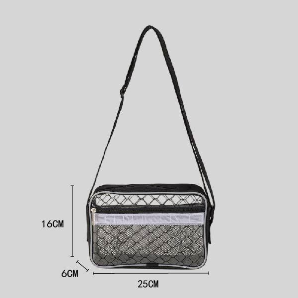Cold-resistant, in stock, 25*16*6 antistatic, dust-free package, conductive ink, diamond-patterned PVC small shoulder bag, FAB bag.