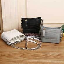 新款真皮流浪女包单肩包大容量多功能女士鳄鱼皮链条包高档斜挎包