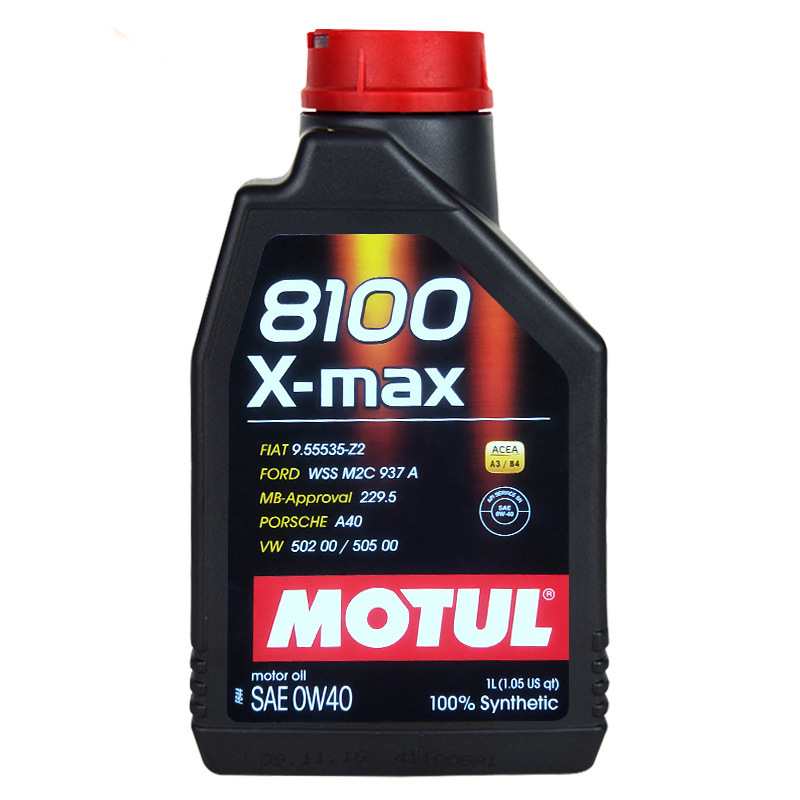 摩特机油 MOTUL 8100 0W-40 1升 原装进口全合成汽车发动机润滑油