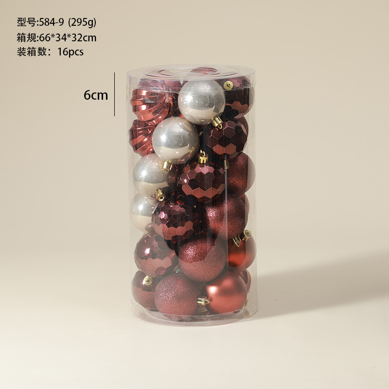 584 - 9 (30 juegos de café rojo vino de 6 cm)