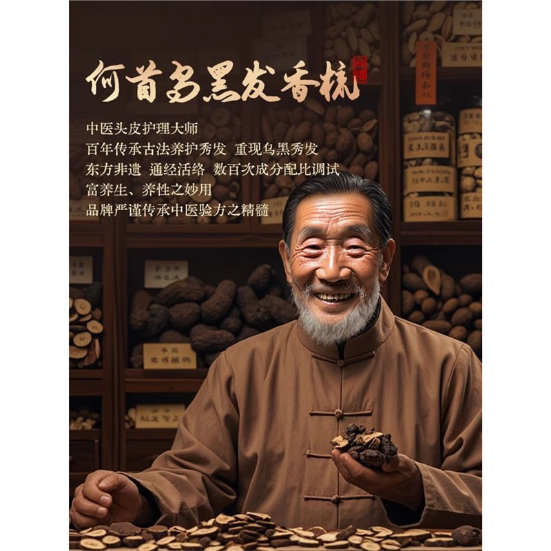 非遺品伝承手作り何首烏材養髪黒髪頭部マッサージ櫛合香櫛経絡櫛|undefined