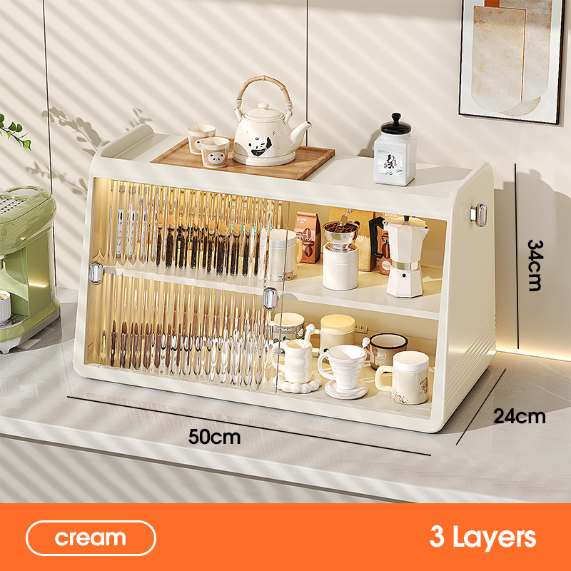 Taza de agua Taza de almacenamiento de estante de café Taza de té Estante de almacenamiento de alto nivel de sensación de lujo ligero almacenamiento de artefactos de taza
