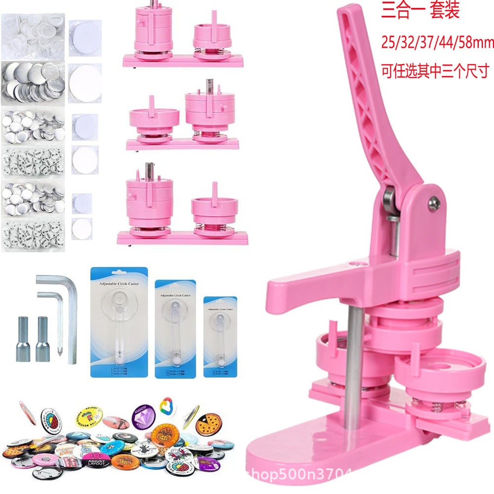 Máquina de Insignias DIY para Niños 3 en 1, Molde Intercambiable, para Artesanías image 4