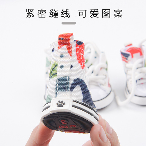 Pet Shoes Dog Shoes Walking Canvas Shoes Small Dogs Amazon Hot Selling New Pet Shoes Factory Direct Sales