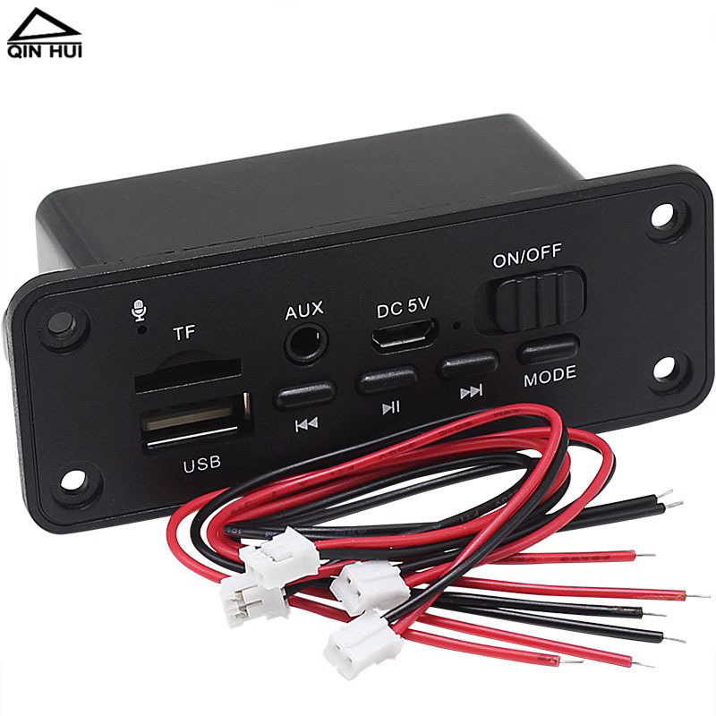 Hot Selling Mp3 Audio Amplifier Decoder Board DIY Audio Box with Bluetooth 5.0 Lossless U Disk Tf Card Player 5V