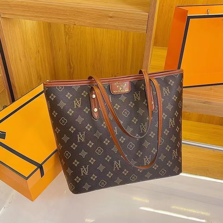 2023 nuevo portátil bolso de las mujeres de gran capacidad de cercanías bolsa grande nicho de luz de lujo de moda carta bolso de hombro