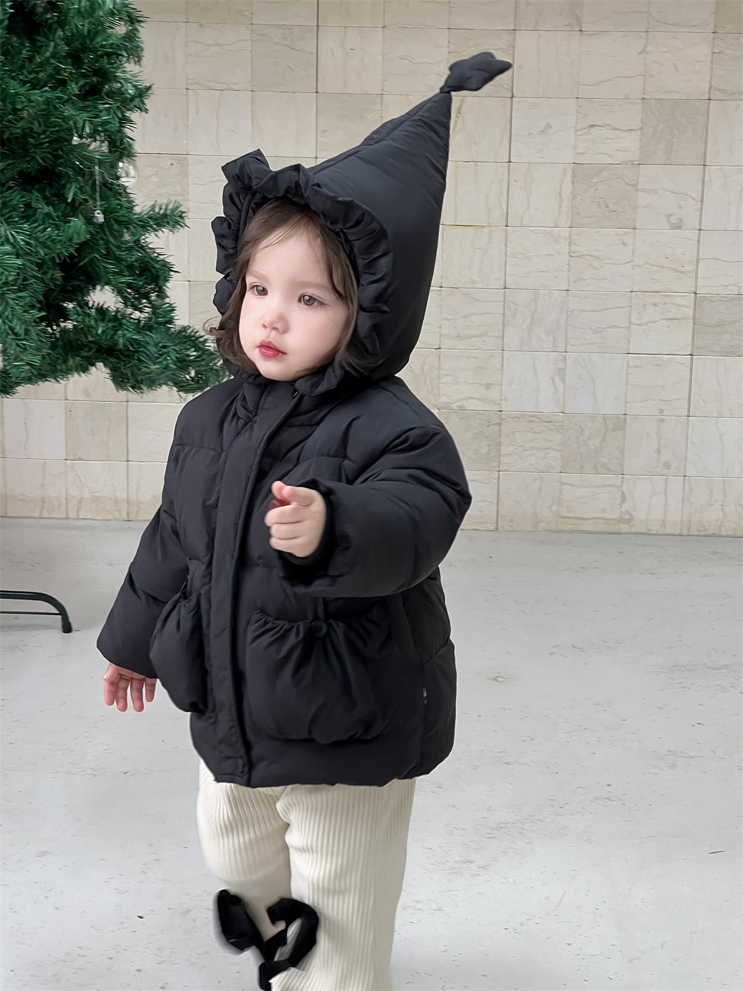 Invierno de niños abrigos de algodón grueso chaqueta de ropa infantil coreana chaqueta de algodón encapuchado bebé ropa de invierno de algodón cálido