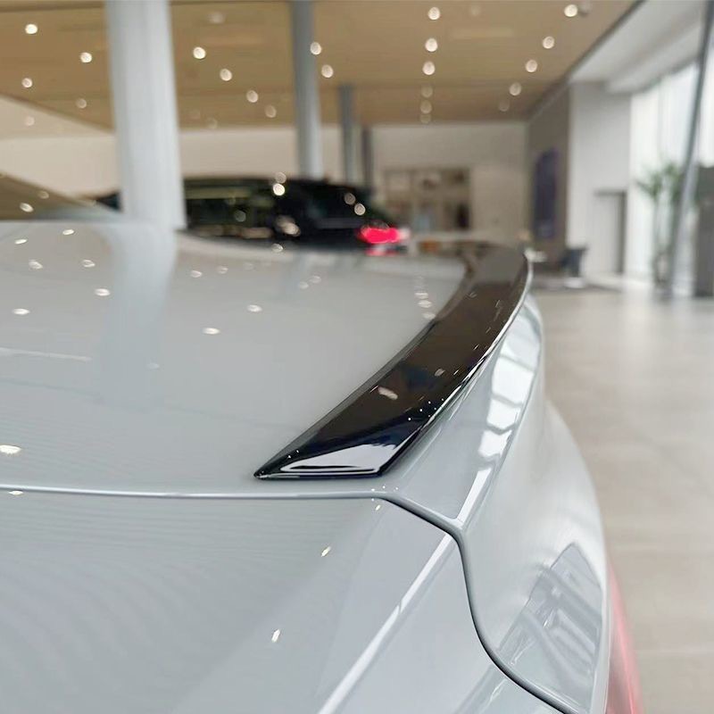 Suitable for 19-24 Audi A7 Rear Wing A7L Modified Racing Version Blade Rear Wing Paste Without Punching Paint Black