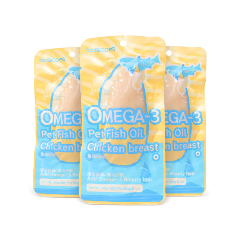 Comercio exterior Versión en inglés Pechuga de pollo Aperitivos para gatos Pechuga de pollo al vapor Nutrición Pechuga de pollo instantánea para mascotas Aperitivos para gatos