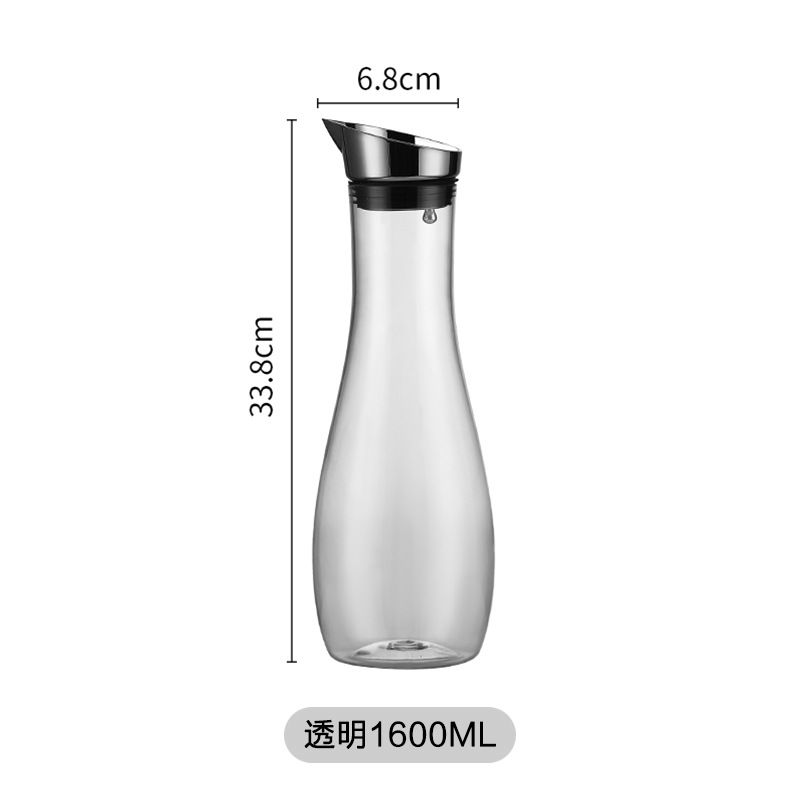 Acrílico hervidor de agua fría de gran capacidad doméstica resistente a altas temperaturas hervidor de agua fría de hotel grueso cerveza jarra jarra de jugo de bebida