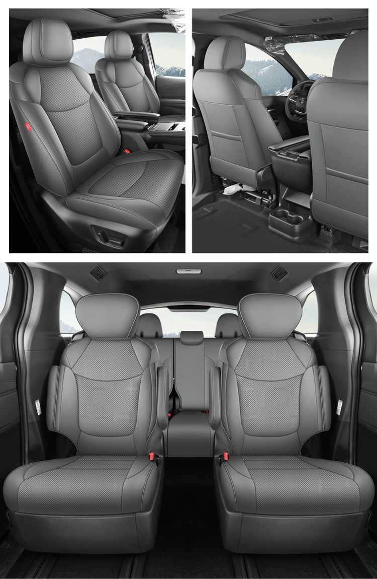 Toyota Sienna Seat Cover, Sienna-Specific Seat Cover, Full-Cover Car Seat Cushion, Sienna 2025 Model Leather 7-Seater Seat Cushion
