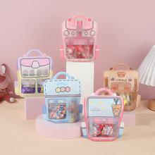 儿童节可爱卡通背包首饰小物件收纳袋少女心软萌零食自封包装袋