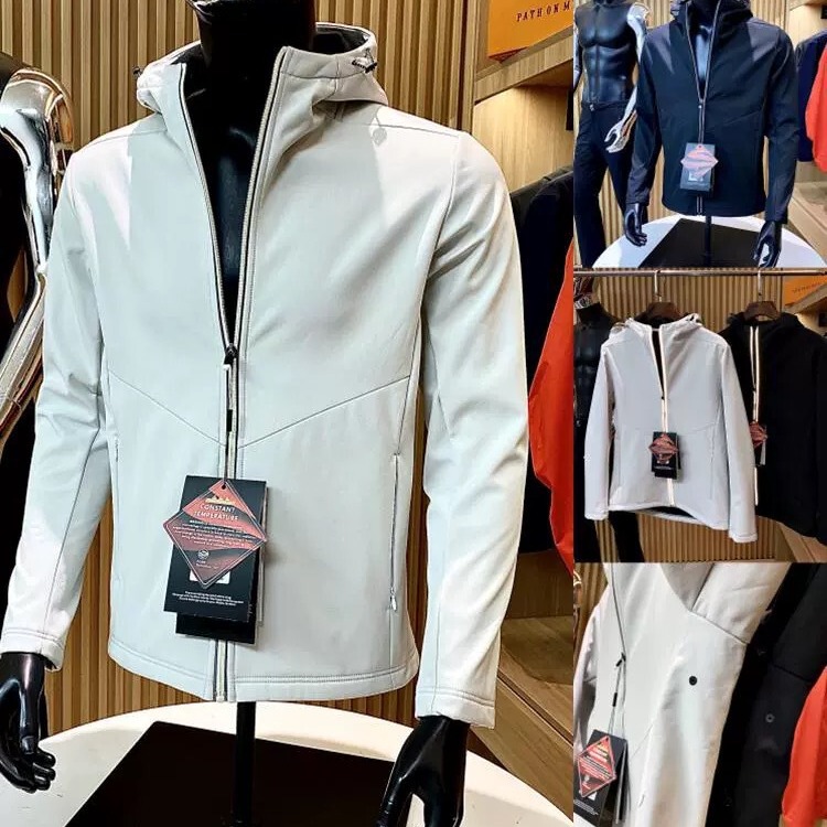 The Same Urban Outdoor Goods Underarm Perforated Breathable Spring & Fall Fleece-Lined Soft Shell Assault Jacket for Men