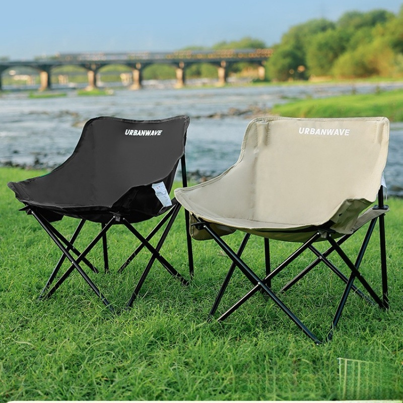 Outdoor Folding Chair Camping Moon Chair Portable Fishing Stool Leisure Backrest Chair Art Student Sketching Small Folding Stool