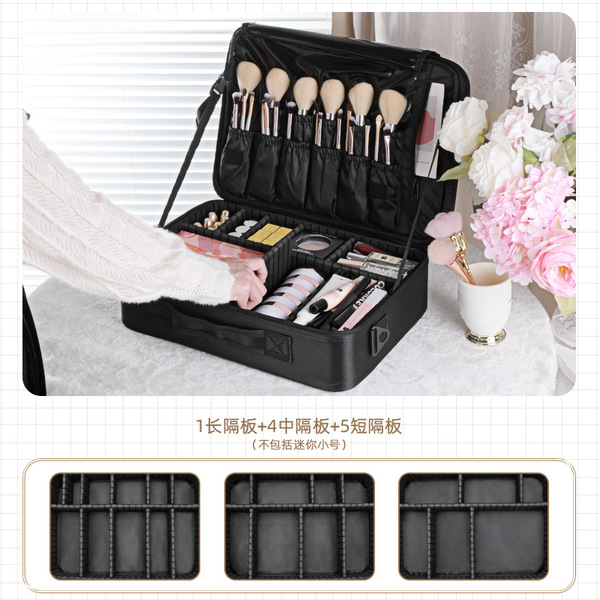 Capacious cosmetic bag
