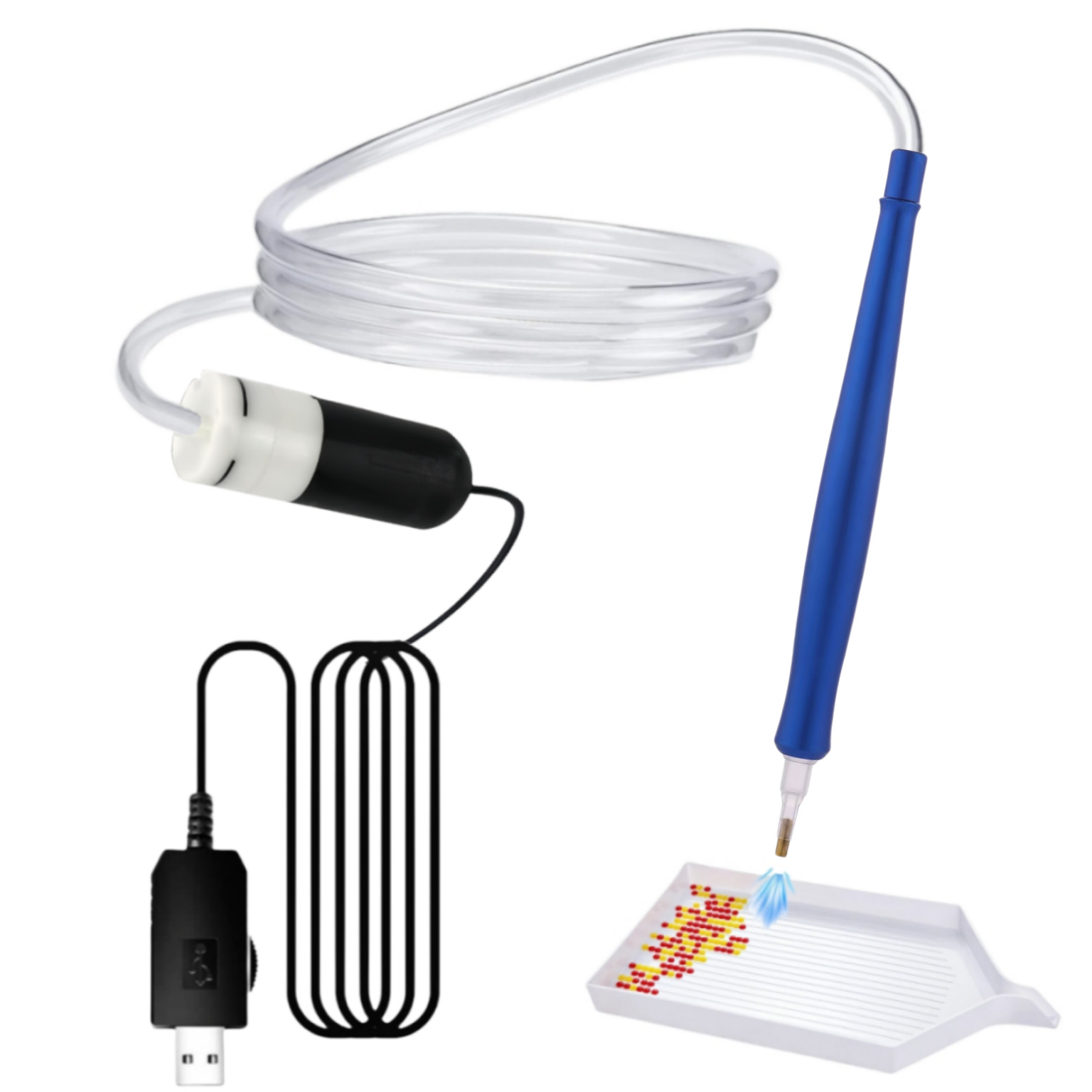 Portable Home Vacuum Electric Diamond Brush Set