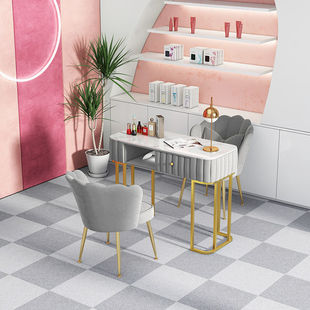Nordic Ins Internet Celebrity Style Manicure Table and Chair Set, Light Luxury Japanese Single and Double Manicure Table, New Product