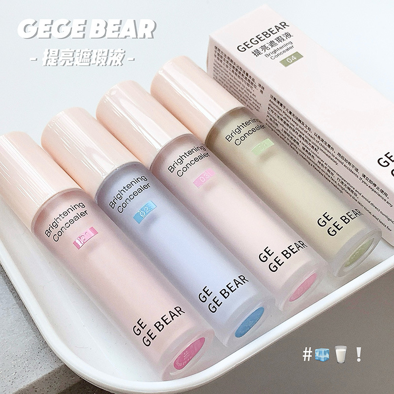 Gegebear corrector iluminador corrector facial, ojeras, marcas de acné, corrector de manchas, maquillaje transfronterizo al por mayor