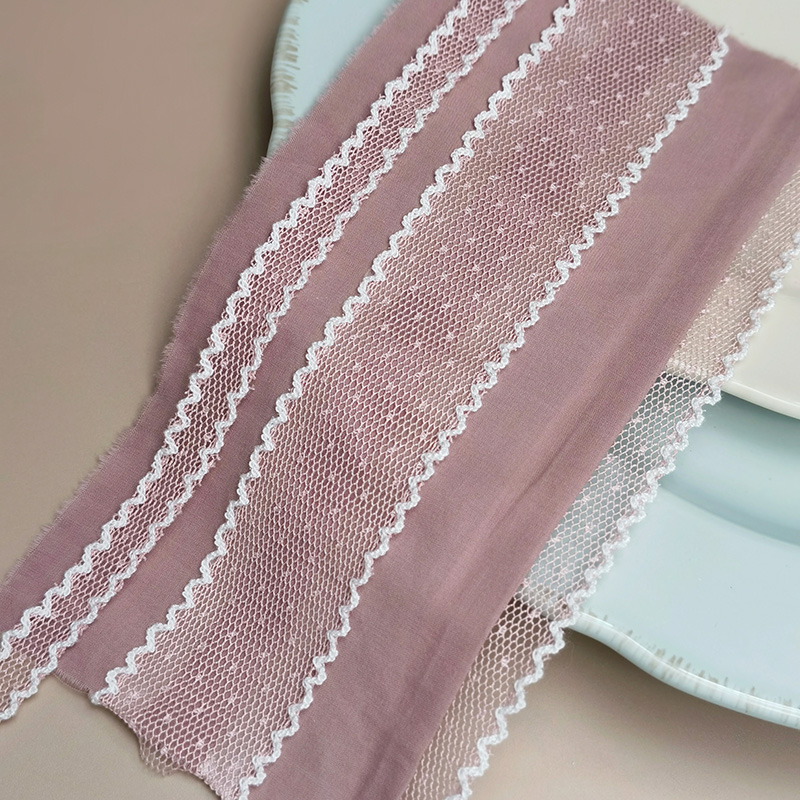 Japón Ph viento de color doble dientes de perro punto de onda hilo hilo de encaje accesorios ropa de bebé correa de pelo flores decoración de regalo