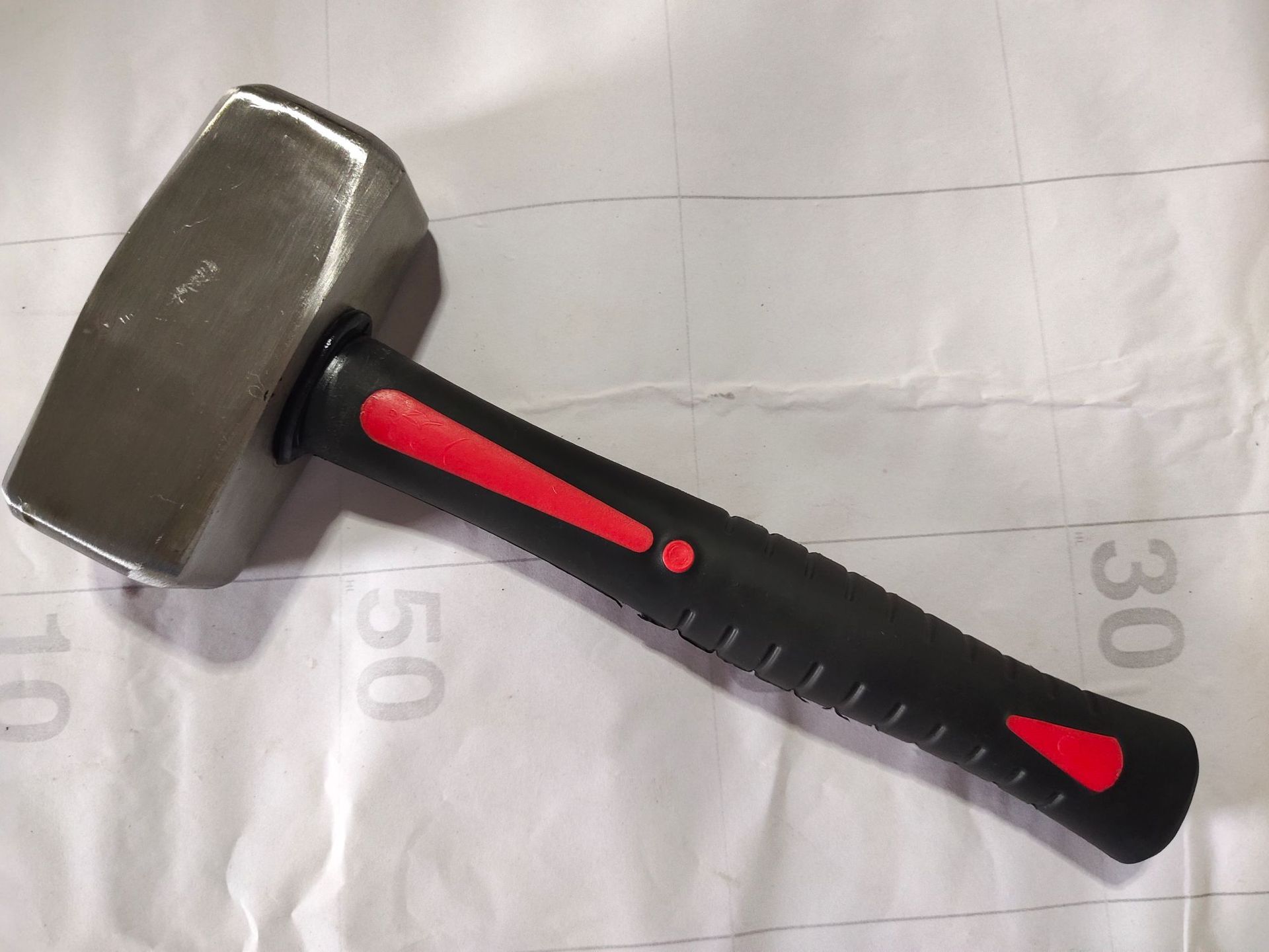 包塑柄石工锤 德式石工锤 高碳钢多用锤石匠锤 机械锤