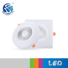 双色无边框面板灯暗装自由开孔吸顶灯客厅KTV圆形方形商业照明灯