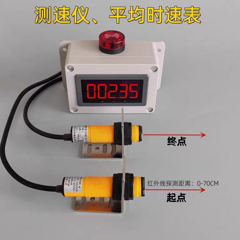时速表感应区间测速仪电子数显速度表转速表平均时速表超高速报警