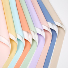 鲜花包装纸柔光纸夏季双色花艺纸防水欧雅纸玫瑰花束礼品包花材料