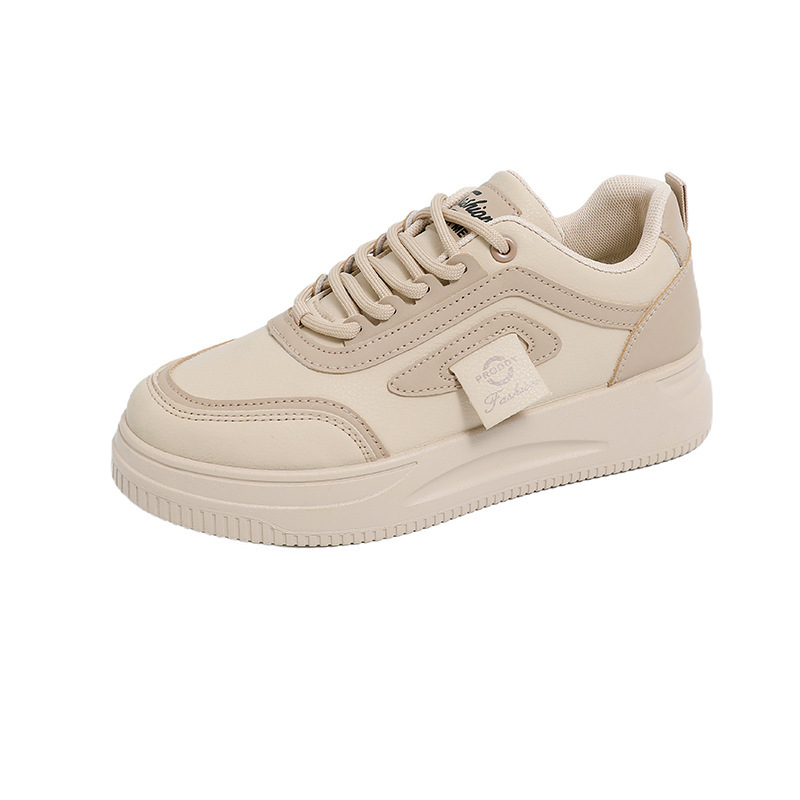 2026 primavera y verano zapatos de mujer nuevos zapatos blancos transpirables de mujer coreana versátil zapatos deportivos de suela gruesa zapatos de skate casuales zapatos de moda image 6