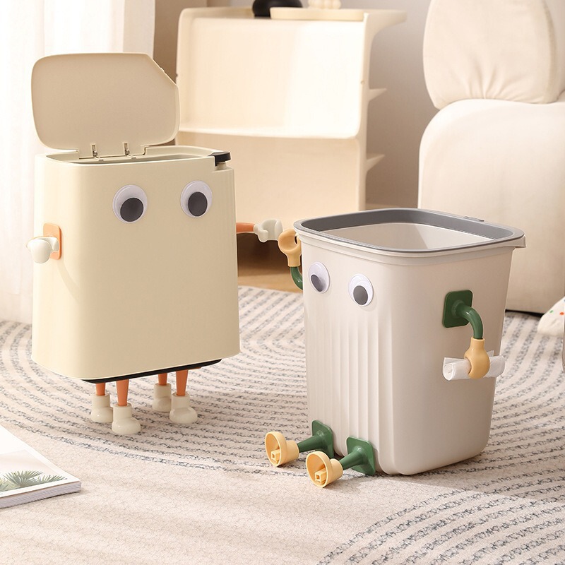 No-drill DIY round-toed shoe foot pads, cute multifunctional decorative trash bin storage box, creative accessories, detachable No-drill DIY round-toed shoe foot pads, cute multifunctional decorative trash bin storage box, creative accessories, detachable