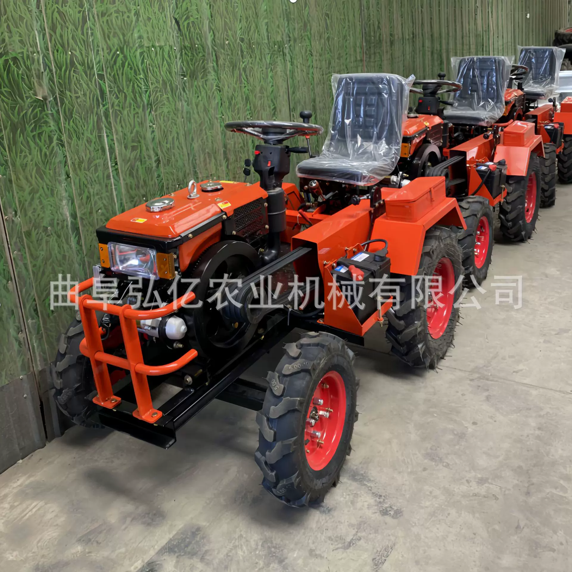 12马力柴油四轮微耕机果园小型乘坐式旋耕机多用途开沟起垄碎草机