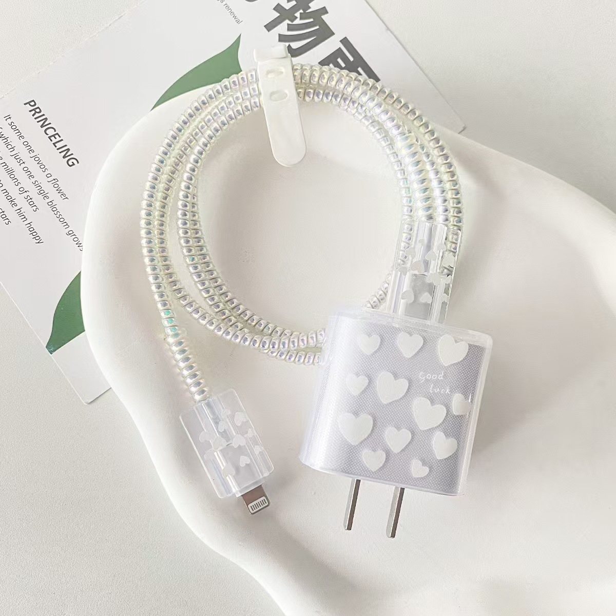 Aplicable a Apple 14 Cable Cover iPhone 13 Cargador Head 12 Promax Winding Cable Cover iPad