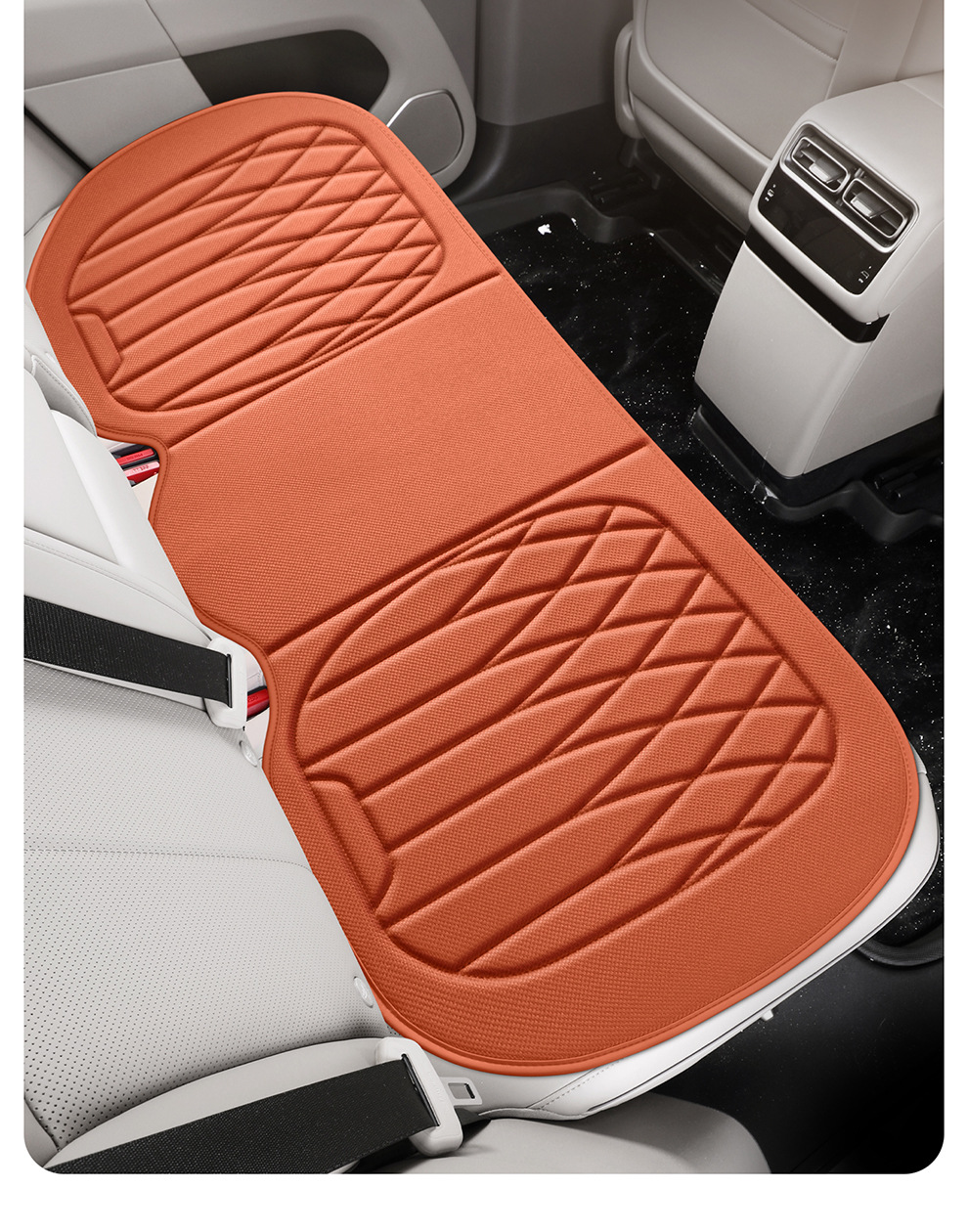 Foreign Trade Amazon Aliexpress New Seaweed Fiber Car Seat Cushion Four-Season Breathable Small Three-Piece Seat Cushion Wholesale