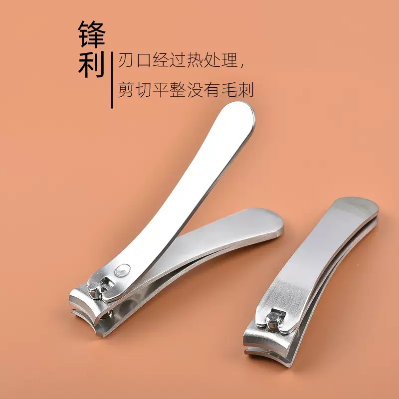 Large and Small Stainless Steel Nail Clippers, Creative Nail Scissors, Foldable Portable Nail Clippers, Single Piece
