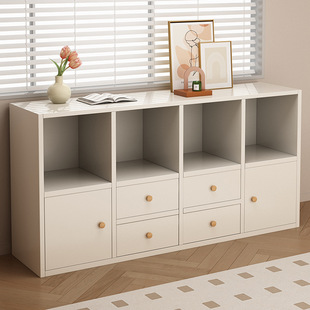 Multi-Layer Storage Cabinet with Cabinet Door Living Room Simple Floor-To-Ceiling Storage Cabinet Home Student Cabinet Low Bookcase Starting from One Piece