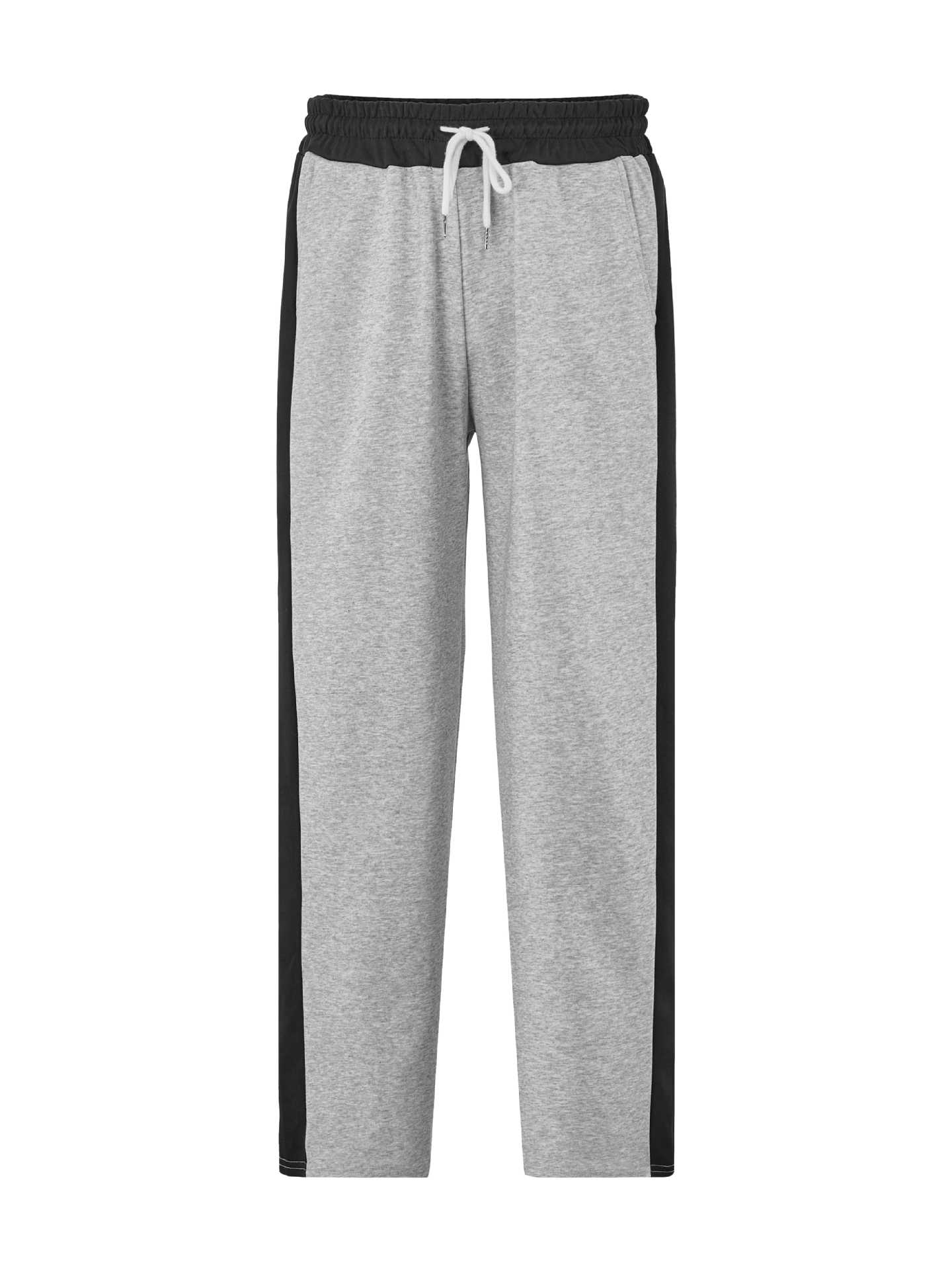 Modische Herren Freizeithose Mit Webband Und Farbblock Design_voghion.com
