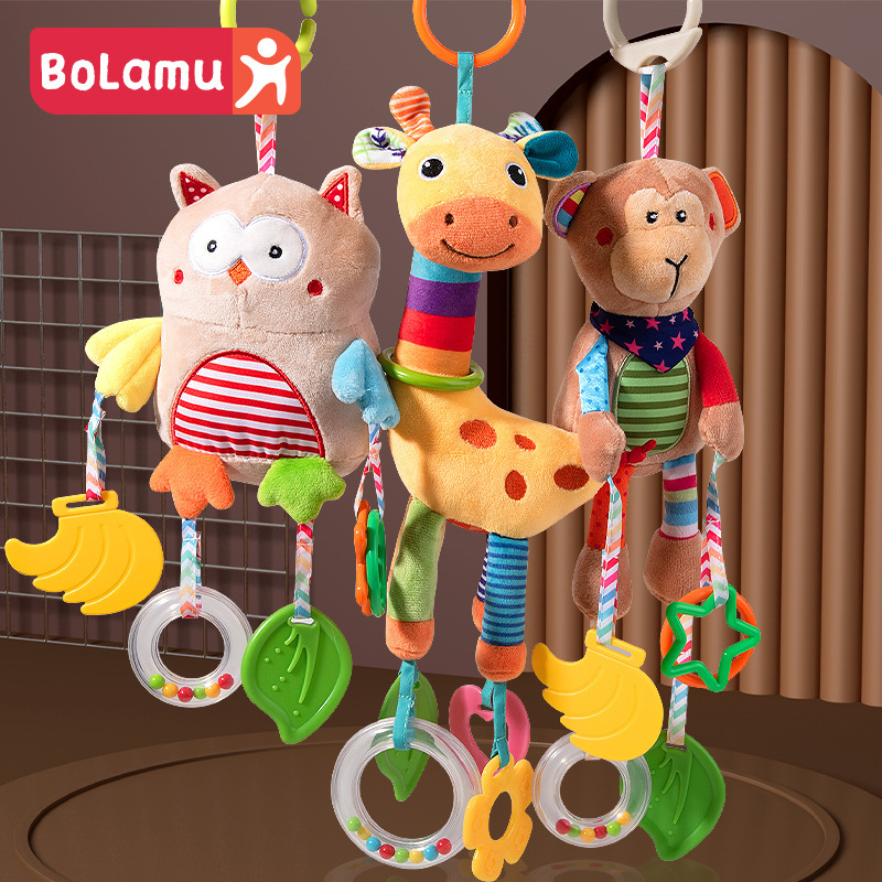 Baby stroller toy pendant baby bed bell bedside rattle car safety seat comfort toy stroller pendant