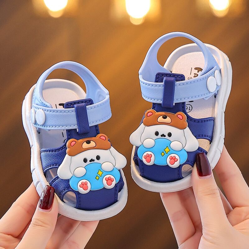 2024 new children's slippers closed toe boys and girls 1-3 years old non-slip indoor and outdoor anti-collision baby toddler sandals 2024 new children's slippers closed toe boys and girls 1-3 years old non-slip indoor and outdoor anti-collision baby toddler sandals