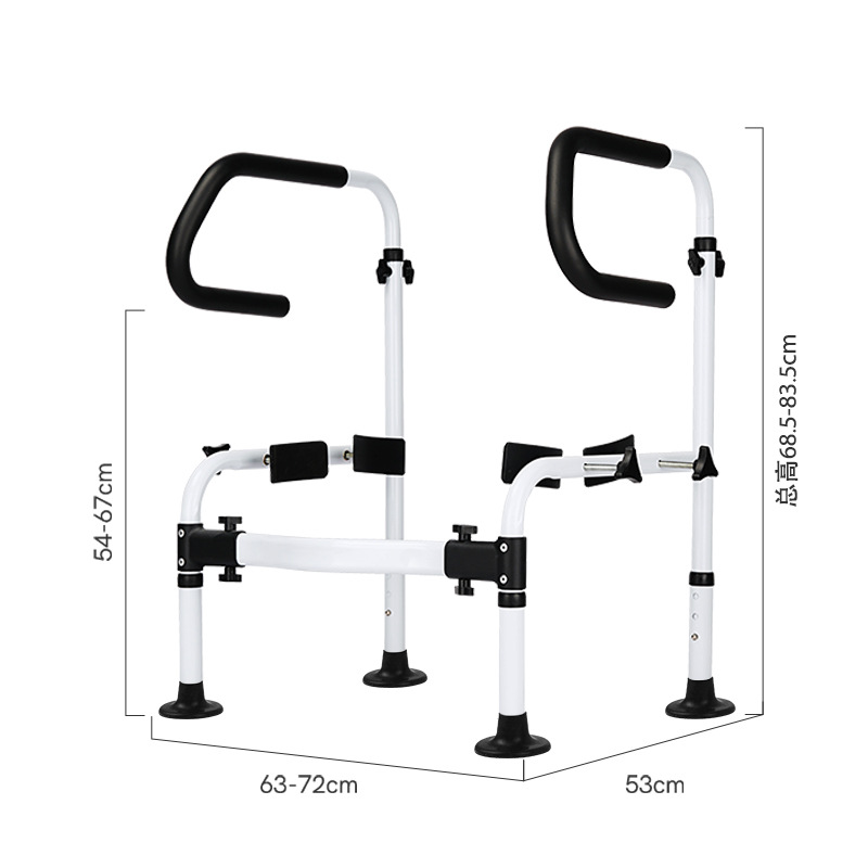 inodoro de ancianos reposabrazos de asiento de inodoro doméstico marco de asistencia de asiento de asiento de asiento de inodoro auxiliar de levantarse barandilla de inodoro sin perforación