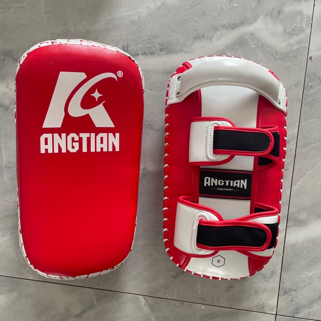 Angtian Muay Tailandés pie objetivo taekwondo Sanda engrosado pie Objetivo lucha entrenamiento curvado objetivo boxeo objetivo mano boxeo equipo de protección