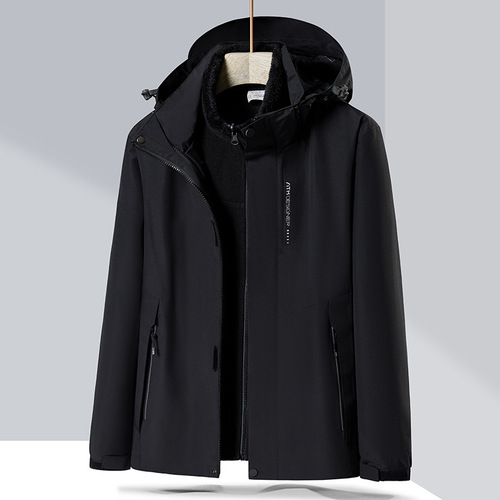  four-in-one jacket for men and women, removable liner, double-sided mountaineering jacket, two-piece group purchase suit