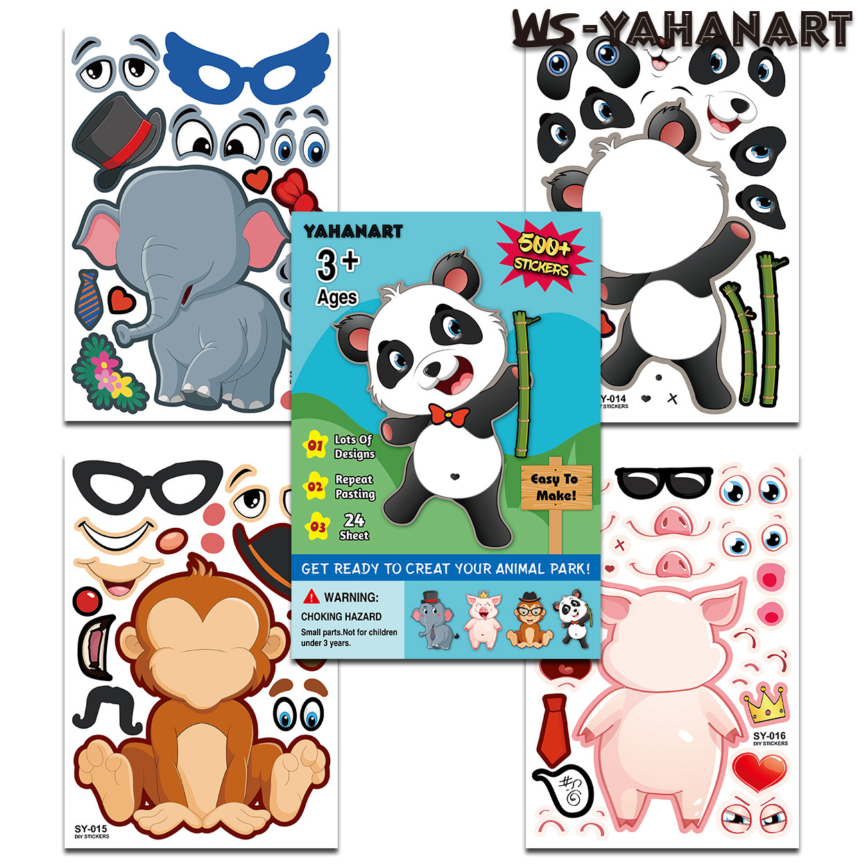 Pegatinas DIY Infantiles de Dibujos Animados de Papel Artesanal, Decorativo, para Día de los Niños image 13